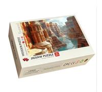Jigsaw Puzzles for Adults 1000, Landscape Jigsaw Puzzles, Gifts -9234 | Wooden, HD Printing, Perfect Fit, Colourful Box, Letter on the Back, With Full Accessories, Size: 75x50cm, Mountain Pattern