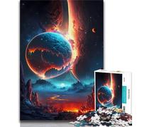 Jigsaw Puzzles for Adults 1000 Lava Planet Cosmos Puzzles for Teenagers,Challenging Game Toys Wall Decoration Unique Birthday And Xmas Gifts 38x26cm
