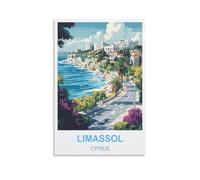 Jigsaw Puzzles for Adults 1000，Limassol Cyprus Jigsaw Puzzles for Adults Educational Game Challenge Toy 1000 Pieces Puzzle for Adult Kids 70x50cm