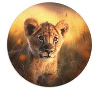 Jigsaw Puzzles for Adults 1000 Lion Cub 1000 Piece Jigsaw Puzzles for Adults for Mother'S Day,Birthdays,Christmas (Size 67.5x67.5cm)