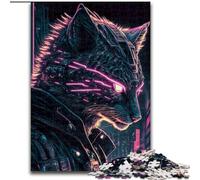 Jigsaw Puzzles for Adults 1000 Lion Human, Analysis And Logic with Fully Interlocking Randomly Shaped Pieces for And Age 14 Years Up (Size 26x38cm)