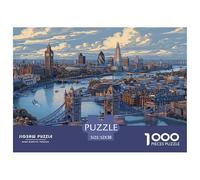 Jigsaw Puzzles for Adults 1000 - Londoner Brücke Architectural Bridge, Premium Artwork for Relaxation &, Colourful, for Adults & Age 14 Years Up 52x38cm/1000pcs