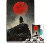 Jigsaw Puzzles for Adults 1000 Lone Knight,Help The Brain Exercise Addictive Toys to Cultivate Patience Artists Collection,Fine Art (38x26cm)