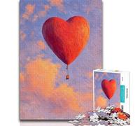 Jigsaw Puzzles for Adults 1000 Love Hot Air Balloon Puzzles for Teenagers,Challenging Game for Is Ideal As A Gift for The Whole Family 26x38cm