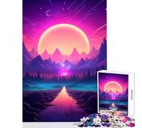 Jigsaw Puzzles for Adults 1000 Lush Synthwave Retreat Jigsaw Puzzles for Teenagers Birthday Present Parent-child Interaction Toy Intellectual Game (50x75cm)