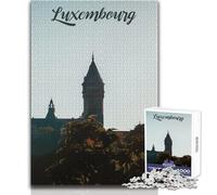 Jigsaw Puzzles for Adults 1000 Luxembourg City Educational Games Difficult Challenge Educational Toy Size 38x52cm