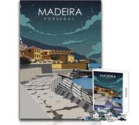 Jigsaw Puzzles for Adults 1000 Madeira Portugal Art Educational Games Difficult Challenge Educational Toy Size 38x52cm
