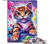 Jigsaw Puzzles for Adults 1000 Magic Art Tiger JigsawPuzzle 1000 Pieces for Adults for Teenagers Challenging Toy Games size : 50x75cm