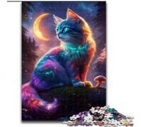 Jigsaw Puzzles for Adults 1000 Magic Cat, Suitable for People Aged 14 And Above Challenging To Complete But Fun And Humorous Great Gift (Size 50x75cm)
