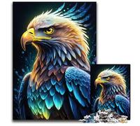 Jigsaw Puzzles for Adults 1000 Magic Realism Eagle Wooden Puzzles Perfect for Family Fun on Christmas Thanksgiving BirthdaysEaster 1000 PCS(75x50cm)