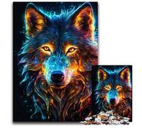 Jigsaw Puzzles for Adults 1000 Magic Realism Wolf Wooden Puzzles Perfect for Family Fun on Christmas Thanksgiving BirthdaysEaster 1000 PCS(75x50cm)