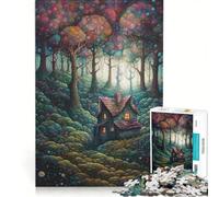 Jigsaw Puzzles for Adults 1000 Magical Infinity Forest Family Game Improve Memory Deal As Gifts for The Whole Family 50x75cm