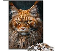 Jigsaw Puzzles for Adults 1000 Maine Coon Cat Puzzle Creative Family Game & Home Decor, for Teenagers (size 50x75cm)