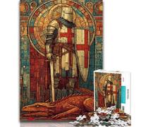 Jigsaw Puzzles for Adults 1000 Majestic Knight Adult Jigsaw,for Educational Game Challenge Toy Birthday Present, Gifts, Wall Art 50x75cm
