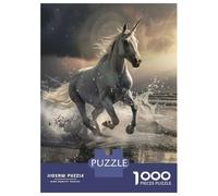 Jigsaw Puzzles for Adults 1000 Majestic Unicorn Gallop Puzzles for Adults DIY Toys Pattern Assembly Gifts for Friends And Family 52x38cm/1000pcs