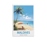 Jigsaw Puzzles for Adults 1000 Maldives Indian Oceans Surf 1000 Piece Puzzle Challenging Game for The Whole for Women,Gifts for Men 50x70cm