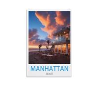 Jigsaw Puzzles for Adults 1000 Manhattan Beachs,1000 Piece Jigsaw Puzzle For Adults - Challenging Puzzle Perfect for Game Nights 70x50cm