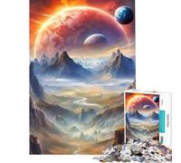 Jigsaw Puzzles for Adults 1000 Martian Field Relaxing Games Brain Intelligence Challenge Addictive Toys Great Gifts Family Activities (Size 50x75cm)