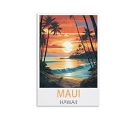 Jigsaw Puzzles for Adults 1000，Maui Hawaiis Jigsaw Puzzles for Adults Educational Game Challenge Toy 1000 Pieces Puzzle for Adult Kids 38x26cm
