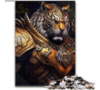 Jigsaw Puzzles for Adults 1000 Mechanical Tiger Made of Wood, Making It A Great Gift for Family Fun 50x75cm for Home Decor, Brain Training