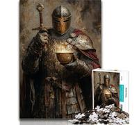 Jigsaw Puzzles for Adults 1000 Medieval Knights Puzzles for Teenagers,is Ideal As Gifts for The Whole Family for Age 14+ (size 38x26cm)