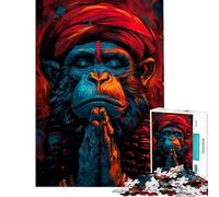 Jigsaw Puzzles for Adults 1000 Meditation of Hanuman Challenging To Complete Precision Cutting Family Game for Ages 14 And over (50x75cm)