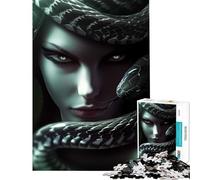 Jigsaw Puzzles for Adults 1000 Medusa Close-up Portrait Toy Intellectual Game Educational Games But Fun And Humorous Gifts For Birthdays (Size 38x26cm)