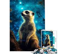 Jigsaw Puzzles for Adults 1000 Meerkat In Forest Fun Activities at Home A Work of Art Relaxing Games Suitable for People Aged 14 And Above (50x75cm)