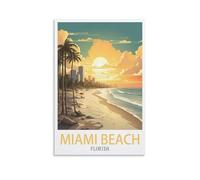 Jigsaw Puzzles for Adults 1000 Miami Beach Florida JigsawPuzzle 1000 Pieces for Adults Challenging Puzzle Games 26x38cm