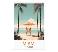 Jigsaw Puzzles for Adults 1000，Miami Florida 1000 Piece Impossible Puzzle for Adults Educational Games 50x70cm