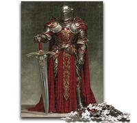 Jigsaw Puzzles for Adults 1000 Mighty Medieval Knight Teenager Puzzles,Challenging Game for Is Ideal As A Gift for The Whole Family (26x38cm)