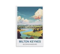 Jigsaw Puzzles for Adults 1000，Milton Keynes Buckinghamshire PostersPuzzles for adults, stimulating puzzles, puzzle game for the whole family for women 38x26CM