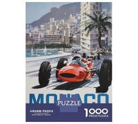 Jigsaw Puzzles for Adults 1000 Monaco Grand Prix 1966 Puzzle for Adults Relaxing Games But Fun And Humorous Challenging To Complete 52x38cm/1000pcs