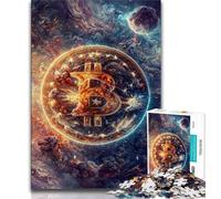 Jigsaw Puzzles for Adults 1000 Money in Space Adult Jigsaw,learning Educational Is Ideal As A Gift for The Whole Family 26x38cm