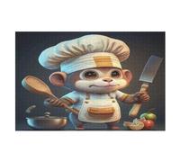 Jigsaw Puzzles for Adults 1000, Monkey Jigsaw Puzzle, Educational Toy Good Puzzle Gift for Adults Kids, Home Decor （75×50cm）