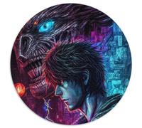 Jigsaw Puzzles for Adults 1000 Monster Invasion 1000 Pieces Round Puzzles for Adults Brain Challenge, for Teenagers & Home Decor 1000pcs (67.5x67.5cm)