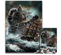 Jigsaw Puzzles for Adults 1000 Monster Titan Cat Kraken Wooden Puzzles Perfect for Family Fun on Christmas Thanksgiving BirthdaysEaster 1000 PCS(75x50cm)