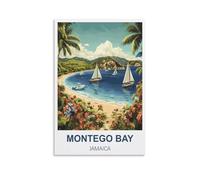 Jigsaw Puzzles for Adults 1000，Montego Bay Jamaica Puzzles for Adults, Challenging Puzzles, Puzzle Game for The Whole for Women,Gifts for Men, 38x26cm