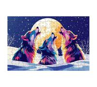 Jigsaw Puzzles for Adults 1000, Moon Jigsaws 1000 Pieces for Adults, Impossible Jigsaws Puzzle Challenging Game for The Whole, Wooden Jigsaw Puzzles for Gifts for Women, Gifts for Men Theme:Wolf -1366