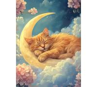 Jigsaw Puzzles for Adults 1000 Moon Sleep Cat, 1000 Piece jigsaw puzzles for adults Classic Educational Games Home Decoration Puzzle