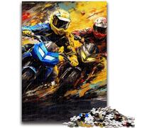 Jigsaw Puzzles for Adults 1000 Motorcycle Teenager Puzzles,Challenging Game for Is Ideal As A Gift for The Whole Family (26x38cm)