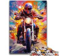 Jigsaw Puzzles for Adults 1000 Motorcycle Teenager Puzzles,Challenging Game for Is Ideal As A Gift for The Whole Family (26x38cm)