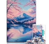 Jigsaw Puzzles for Adults 1000 Mount Fuji, Japan,Help The Brain Exercise Addictive Toys to Cultivate Patience Artists Collection,Fine Art (75x50cm)