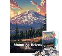 Jigsaw Puzzles for Adults 1000 Mount St. Helens National Park Puzzles for Adults Hands-on Game But Fun And Humorous Great Gifts for Gaming (Size 75x50cm)