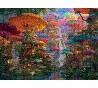Jigsaw Puzzles for Adults 1000 mushroom dream-2, Challenging Difficult Puzzle Wooden, 1000 Piece Jigsaw Puzzles for Adults Educational Game Decompression, Large Size Wall Art 29.5 x 19.7 inches w0-638