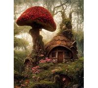 Jigsaw Puzzles For Adults 1000 Mushroom Hut In Fairy Tale World Forest 75 * 50Cm