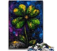 Jigsaw Puzzles for Adults 1000 Mysterious Four-Leaf Clover Adult Jigsaw,Fun Games Every Piece Is Unique - Challenging Family Fun Game (50x75cm)