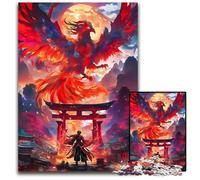 Jigsaw Puzzles for Adults 1000 Mystery Phoenix In Torii Wooden Puzzles Perfect for Family Fun on Christmas Thanksgiving BirthdaysEaster 1000 PCS(75x50cm)