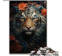 Jigsaw Puzzles for Adults 1000 Mystic Tiger Jigsaw Puzzle Made of Wood, Ideal for Office, Bedroom, Living Room Decor 1000pcs(50x75cm)