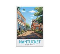 Jigsaw Puzzles for Adults 1000 Nantucket Massachusetts Posters Jigsaw Puzzles for Challenging Family Activity Games DIY Puzzle for Home Decor 38x52CM